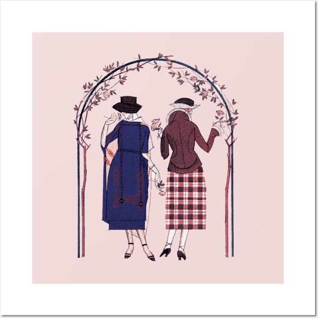 Vintage Flabber Lesbians Wall Art by iliketeasdesigns